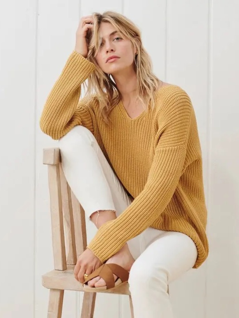Jenni Kayne Cotton Cabin Sweater